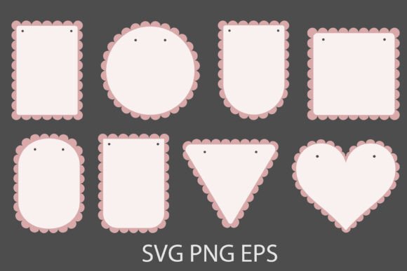 Download Flag Garland, Scalloped Edge Banner - Scalloped edge Collection