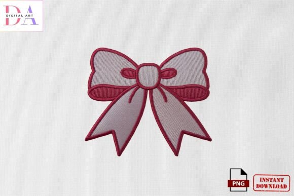 Download Pink Ribbon Bow Embroidery PNG - Ribbon bow Collection