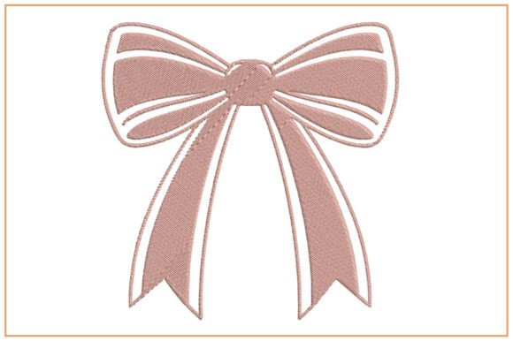 Download Ribbon Bow Embroidery Design - Ribbon bow Collection