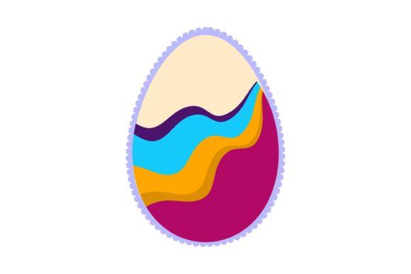 Download Easter Egg Graphic Scalloped Edge - Premium Bundle