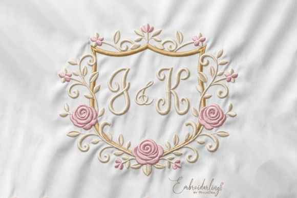 Download Floral Monogram Frame Embroidery Designs - Embroidery designs Collection