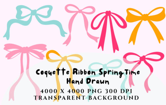 Download Coquette Ribbon Bow Spring Time Clipart - Ribbon bow Collection