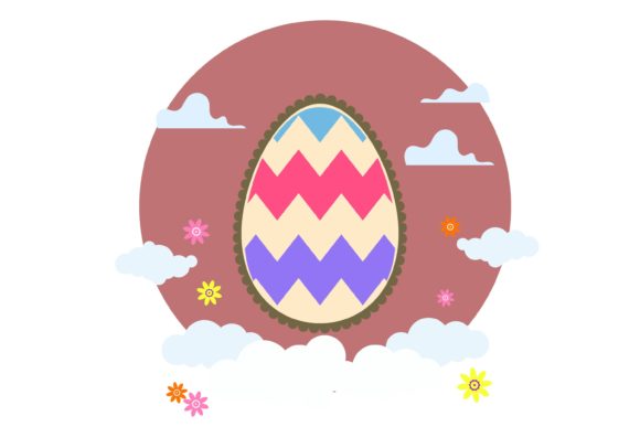 Download Easter Egg Scalloped Edge Beauty Design - Premium Resources