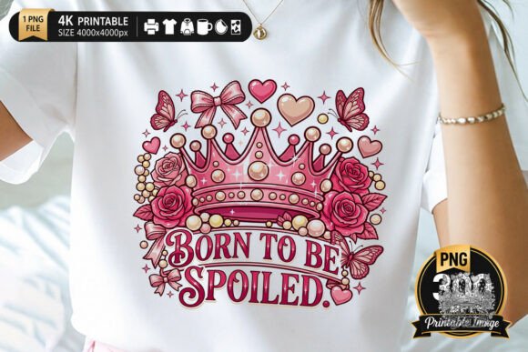 Download Born to Be Spoiled Pink Princess Crown - Princess crown Collection